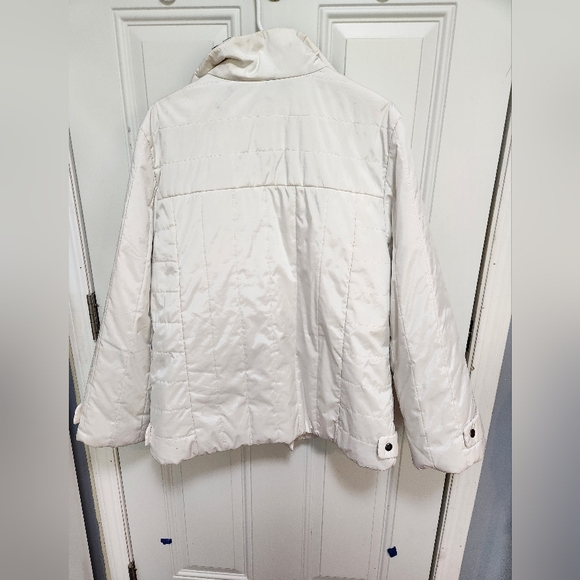 Women's Steilman Pearl White Light Winter Jacket sz LG - Picture 2 of 3